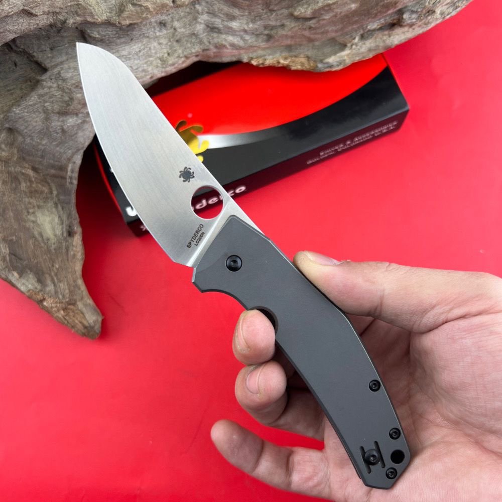 C211 TITANIUM ALLOY FOLDING KNIFE, AND THE FIELD CAMP CARRIES A FRUIT KNIFE WITH A SHARP SNAG