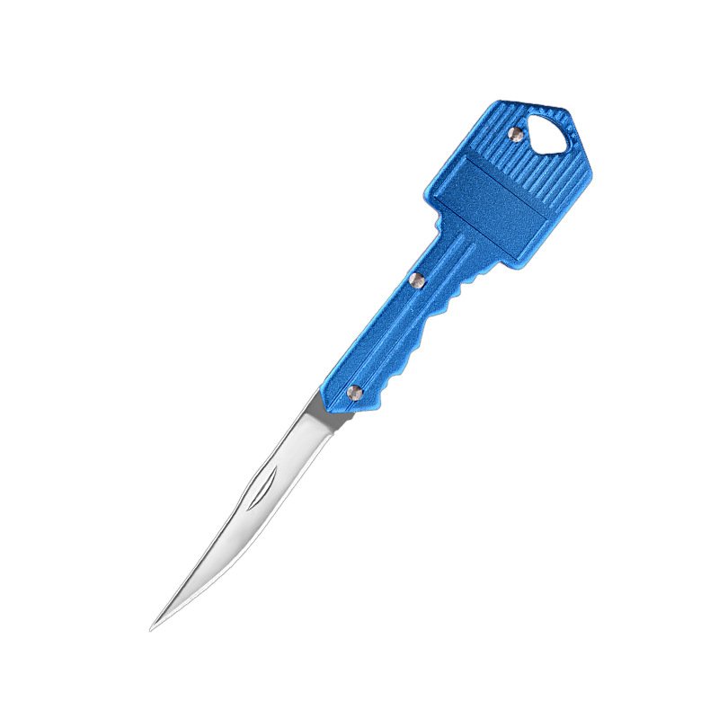 Portable key knife with a small knife on the outside