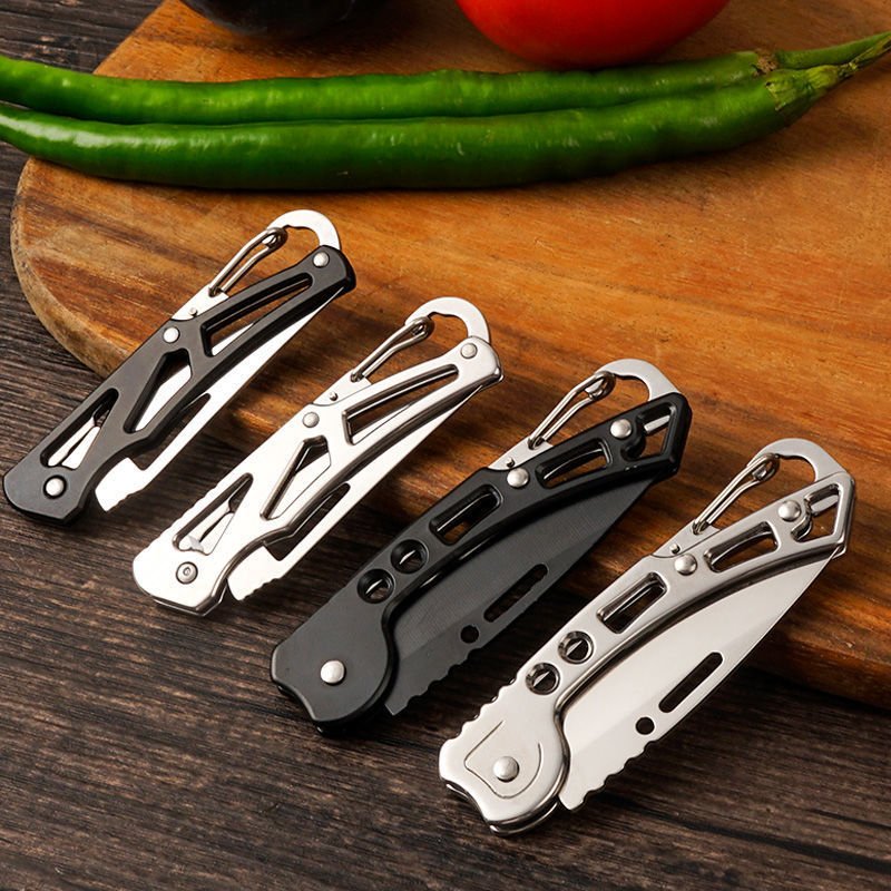 The stainless steel folds the fruit knife home with a small, sharp knife and a student's knife
