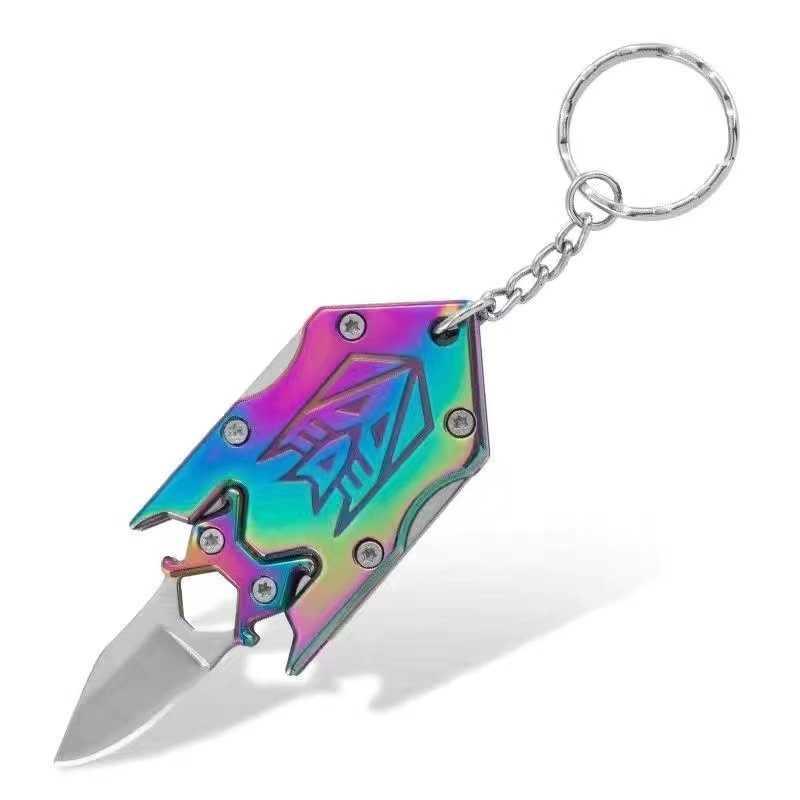 The mini-cruise with the key knife, the small knife with the key, the small knife with the outside knife