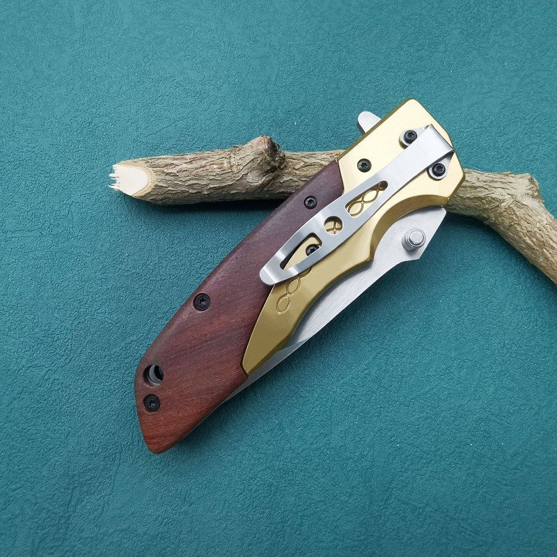 An outdoor camping knife with a cold weapon and a field life knife