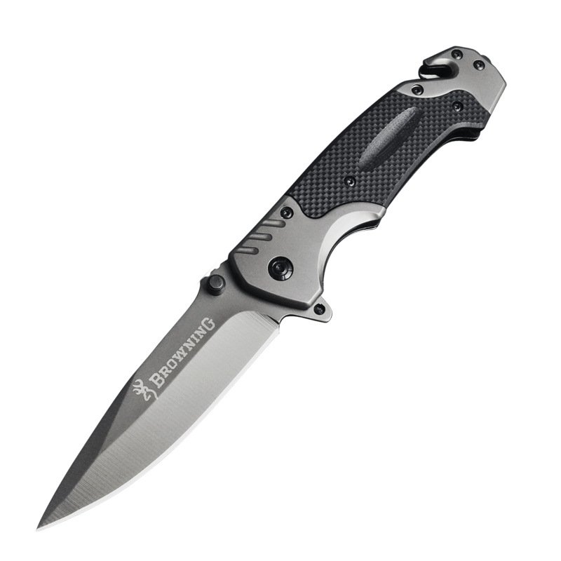 browning's little knife folder g10 handlers camping with a fruit knife and a field knife