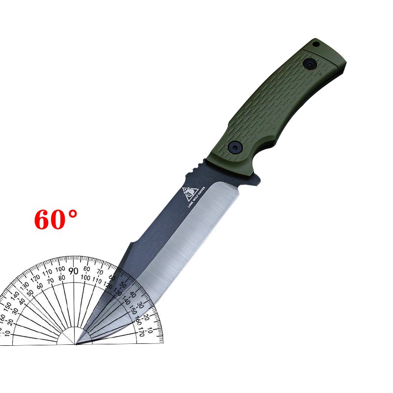 A high-strength sharp field knife with a small knife, a multipurpose sniveling knife