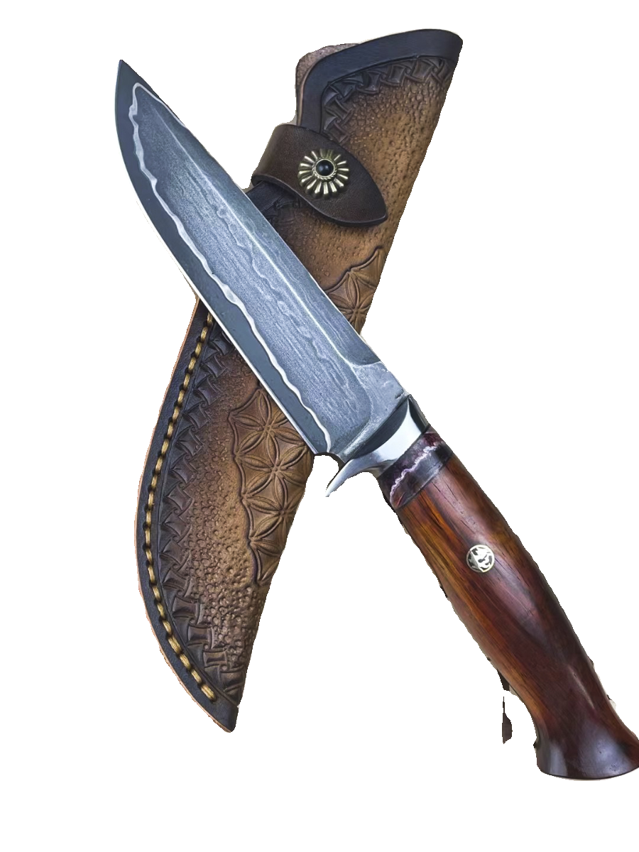Artificial folding of the Damascus steel knife field camping high hard and sharp outside of the house