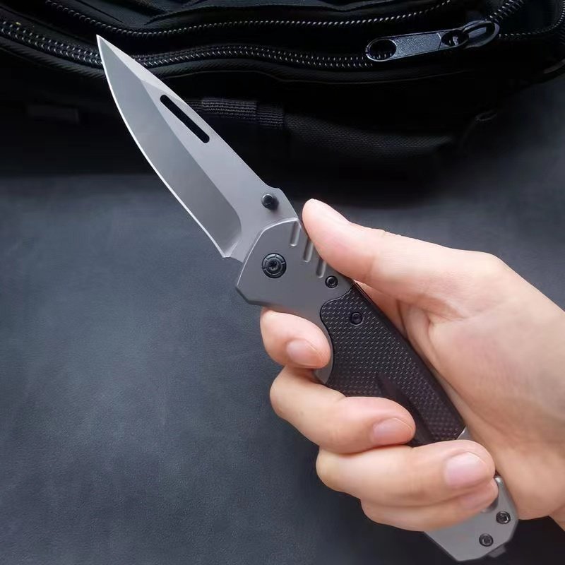 Folding blades, high-strength sharp blades, self-defense, cold weapon out-of-door survival knife, and camping fruit knife