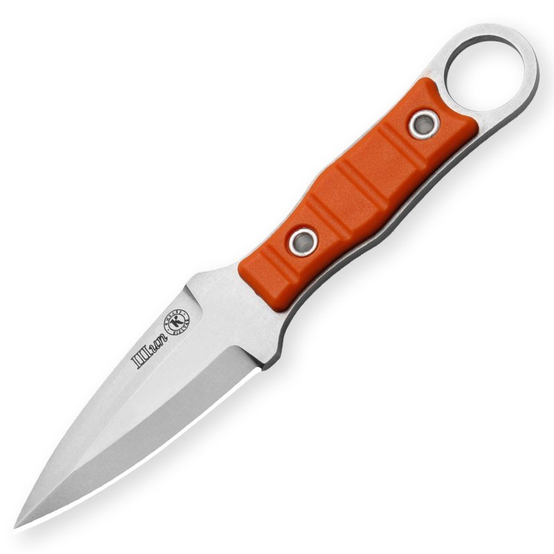 A small knife with a wild guacamole with a straight knife