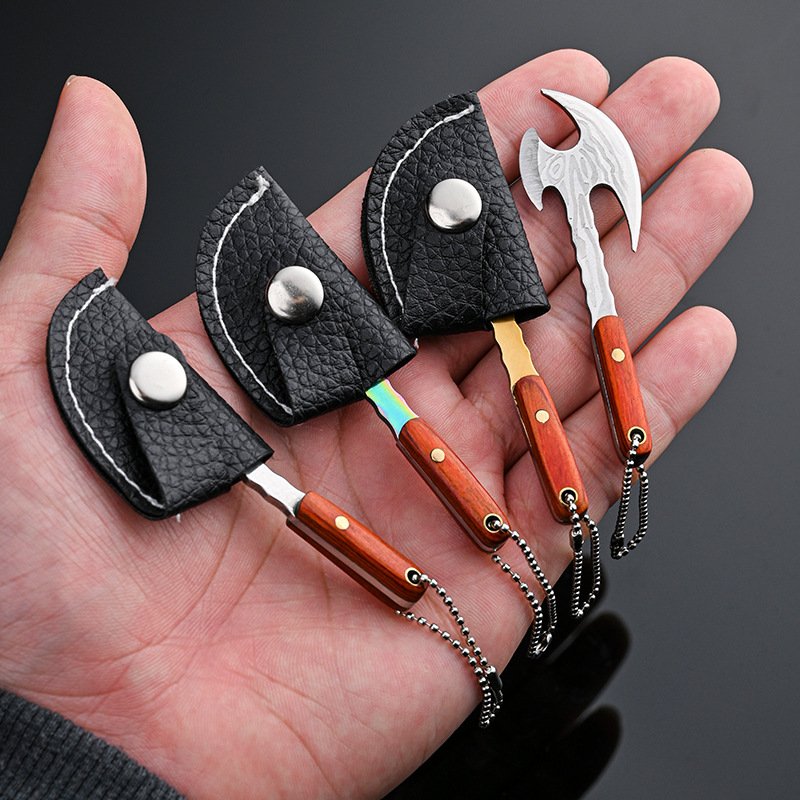 THE EDC KNIFE, THE MINI-AX, THE PELLETS, THE CHEST, THE CHEST, THE DELIVERY KNIFE