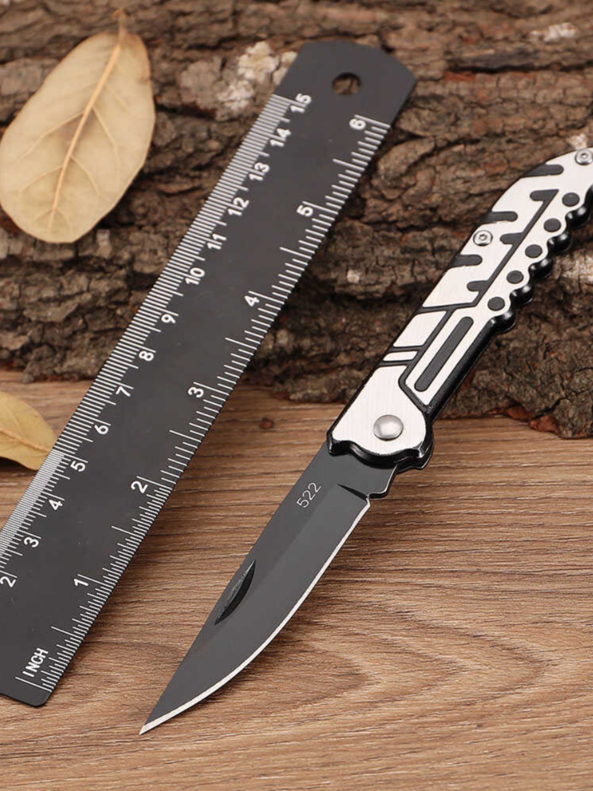 A small knife with a high-strength folding multi-purpose camping and a stainless steel-discretion delivery