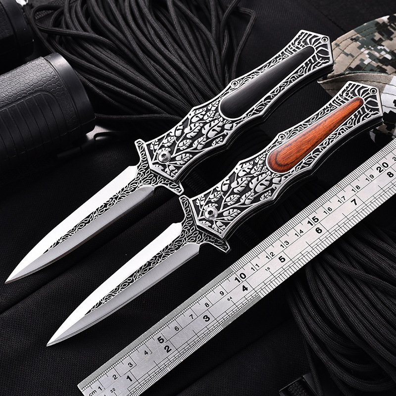 SCULPTOR'S "L027" UNILATERAL BLADE FOLDING OF A CAR AND AN EMERGENCY KNIFE FOR A BARBECUE