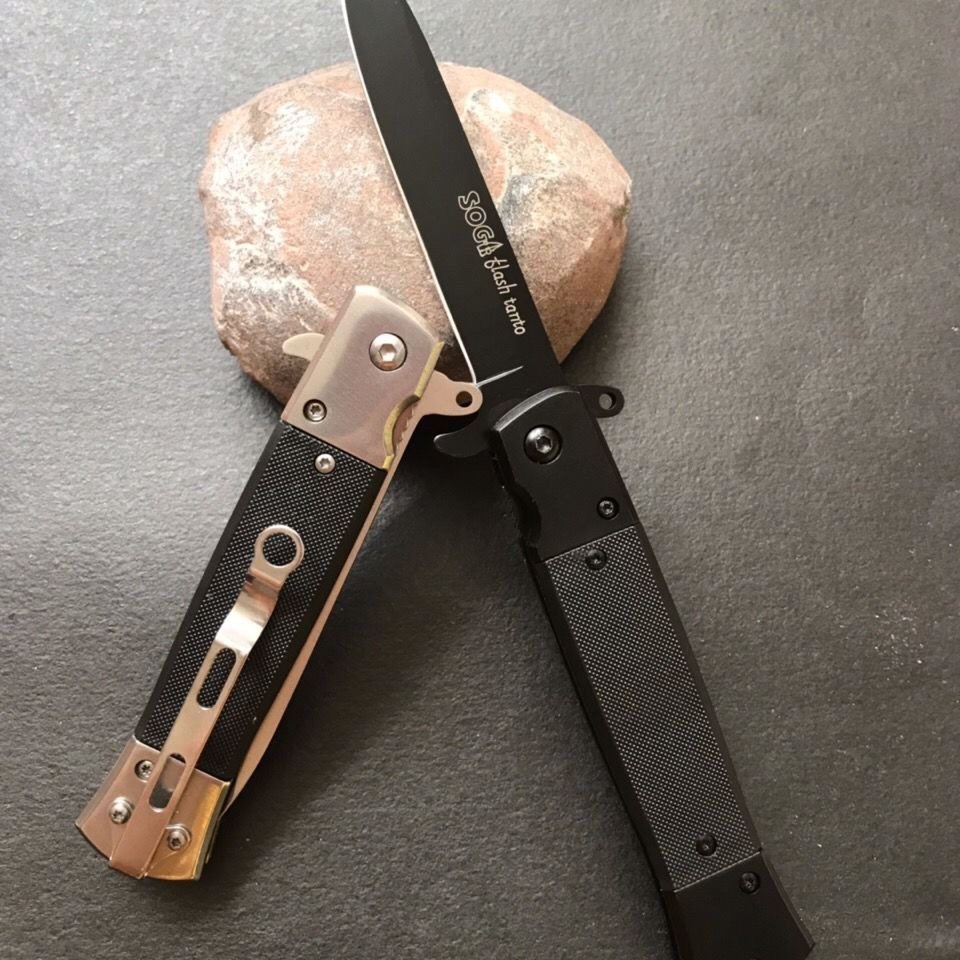browning's little knife folder g10 handlers camping with a fruit knife and a field knife