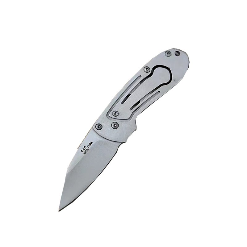 Foreign trade inventory with an outdoor folding knife with a field knife and a sharp fruit knife 440 steel
