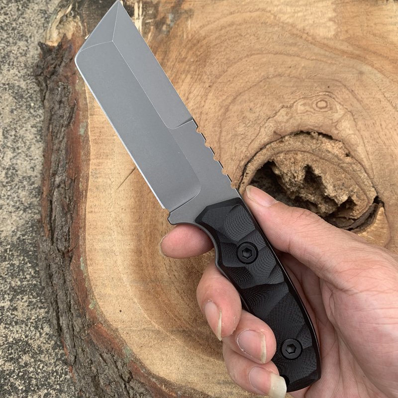 He's got a knife with a knife to survive in the field