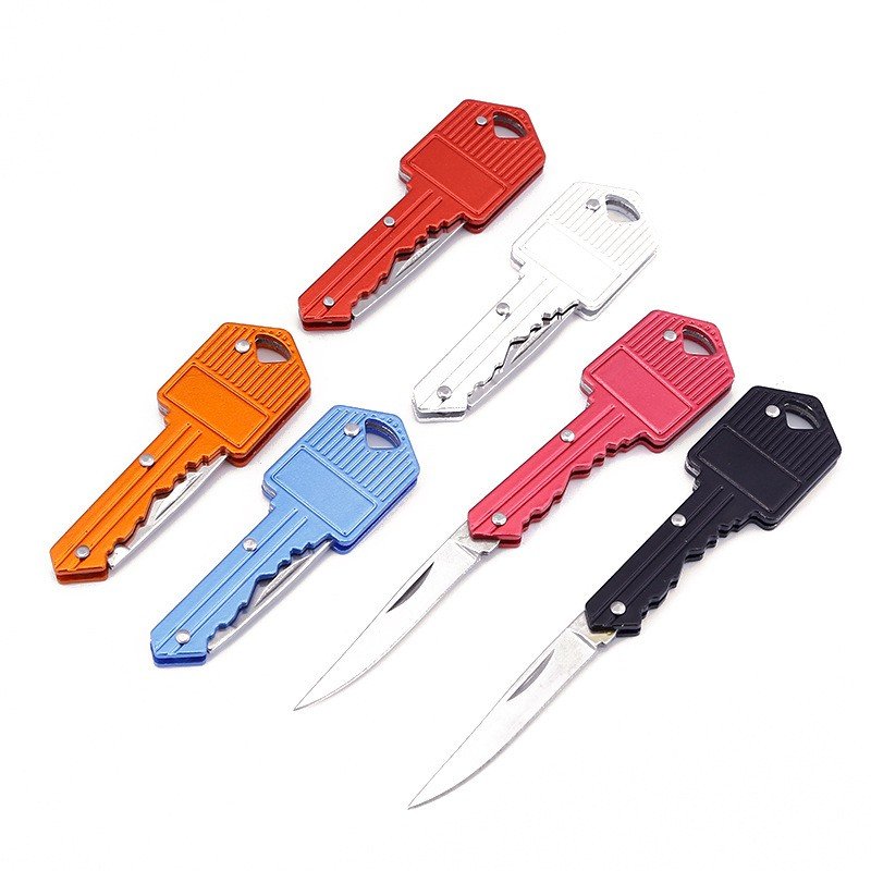 The stainless steel knife camping in a multi-purpose folding knife outside the house with a knife with a mini knife and a key knife