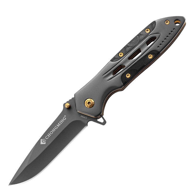 An open knife folds with a high-strength sharp field knife, and a knife with a stainless steel fruit