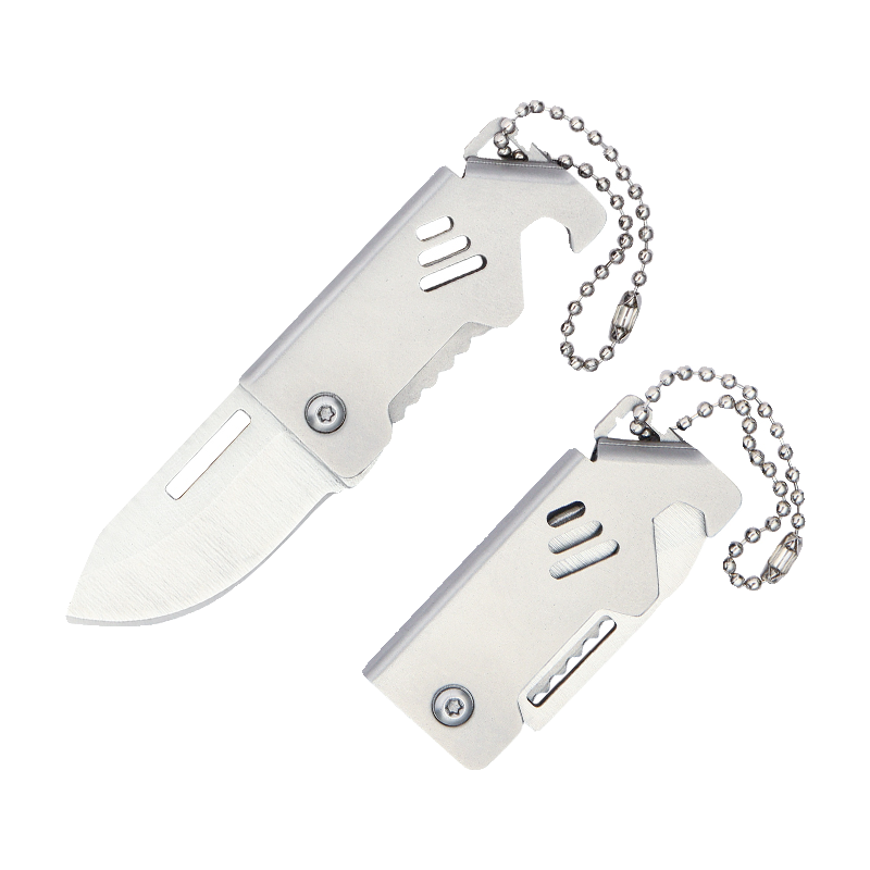 A new little steel cannon folding knife with a high-strength sharp fruit knife
