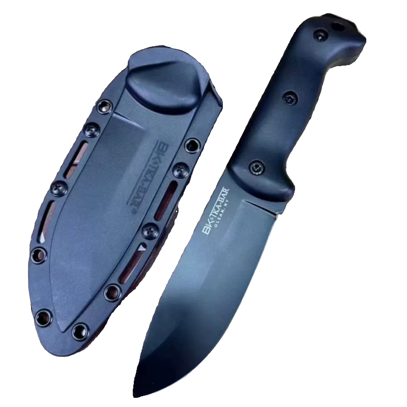 U.S. KABAR'S OUT-OF-DOOR SURVIVAL TACTICAL KNIFE WITH A HIGH-INTENSITY ONE KNIFE, A FRUIT KNIFE AND A FIELD CAMPING KNIFE