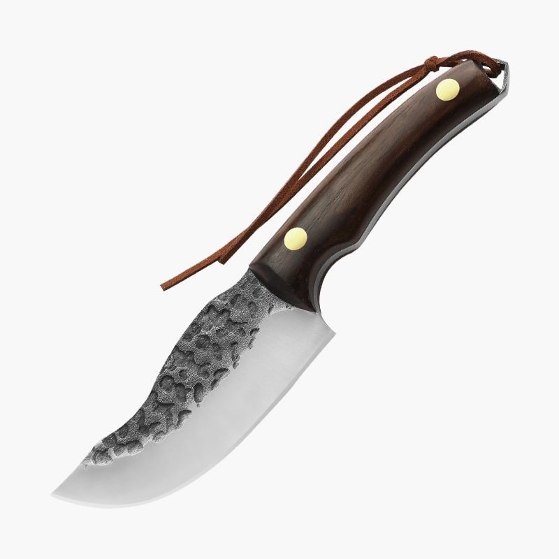 An outdoor slash with a moustache to survive in the wilderness