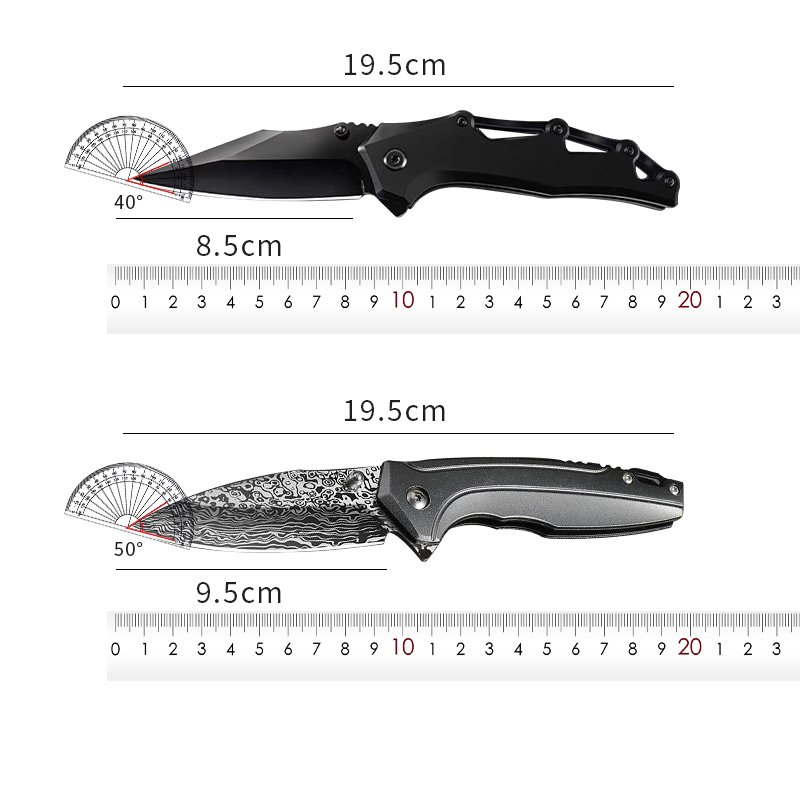 The folding knife carries the fruit knife outside the house and the knife is sharp and hard to camp with a cold weapon
