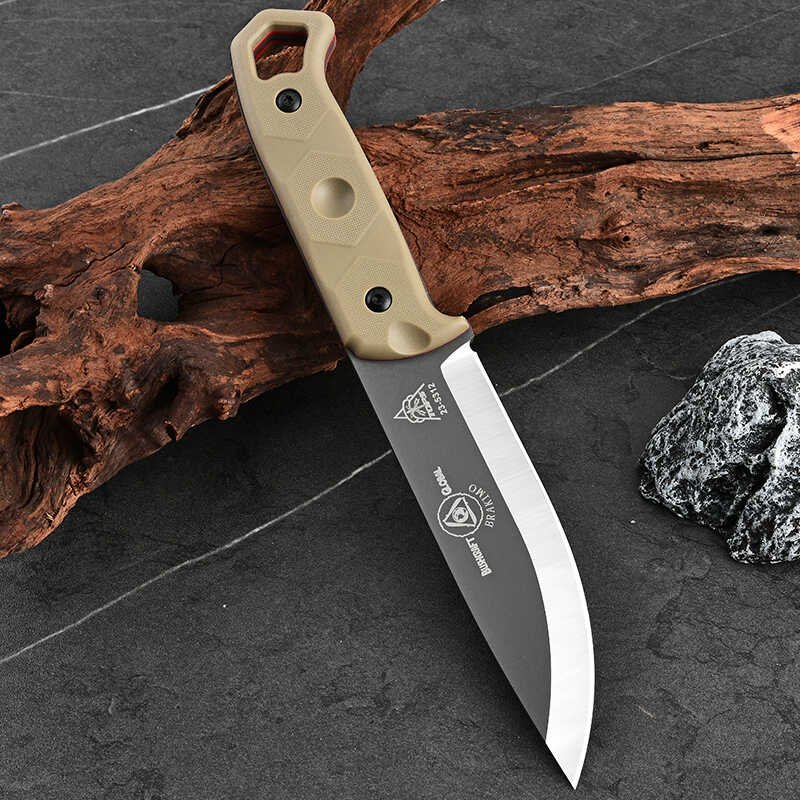 On foot, on a camping trip, on the outskirts of the wilderness, with a small knife, in the kitchen, the guacamole