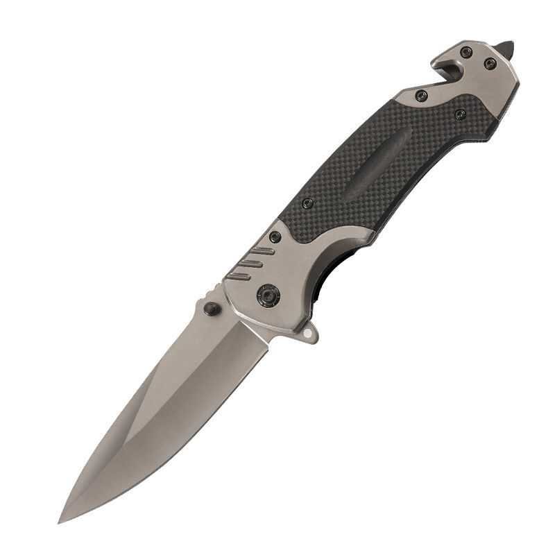 A multi-purpose, high-strength sharp fielding with a plastic knife, a high-carbon steel, and a fruit knife camping tool