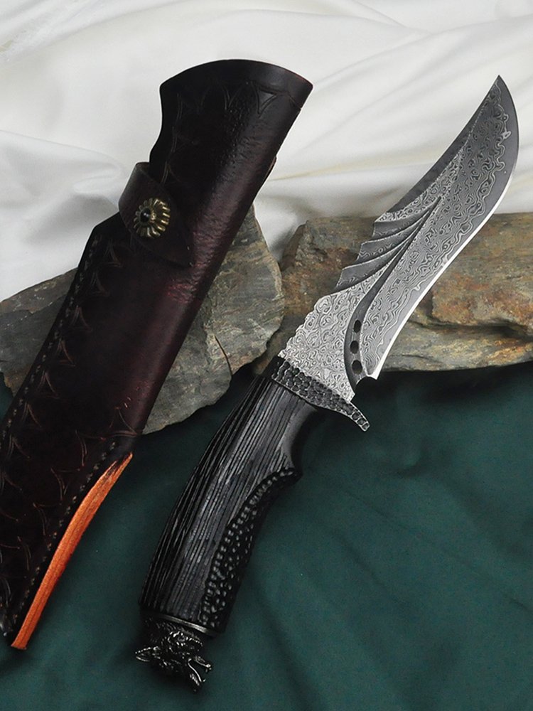 VG10 DAMASCUS STEEL KNIFE EXERCISE, SHARP BLADES, SHARP AND SHARP