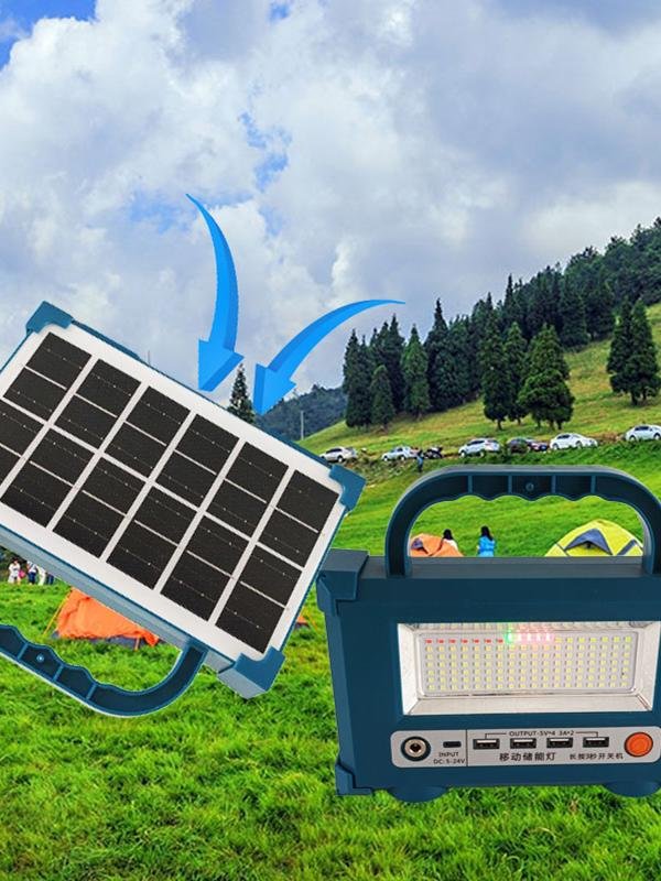 Outdoor camping, mobile solar power storage, fishing lights, 60 hours long, long, air-lighting lights