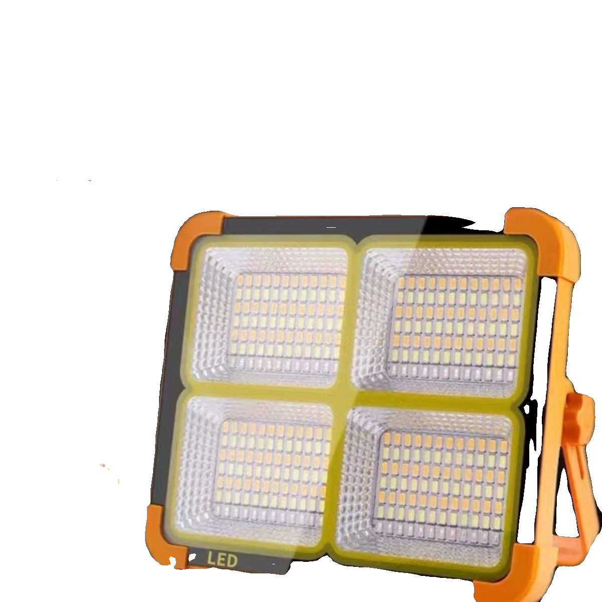 the solar-charged light's emergency lights are so bright for the outdoors