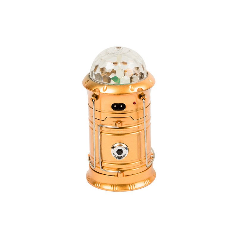 A MULTI-PURPOSE SEVEN-COLOUR-STAGE CAMPING LAMP, LED-CHARGED CAMPING LIGHT
