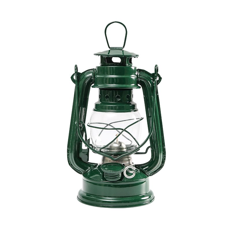 Old-fashioned kerosene lamps with kerosene-fired oil lamps and out-of-house lights for ponys