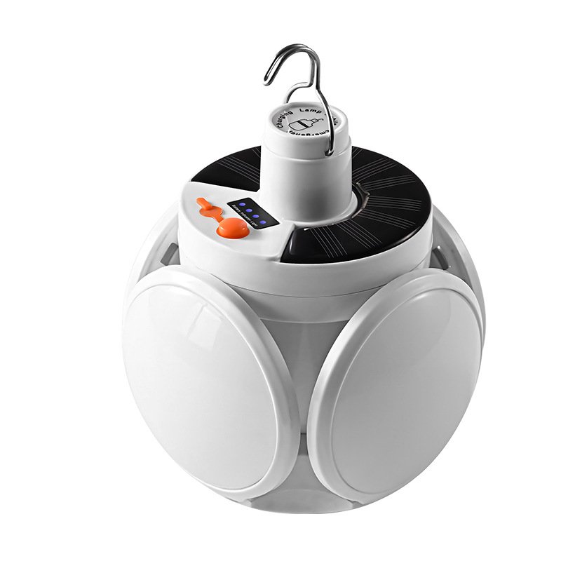 the solar-charged light bulb led emergency bulb outside the camping light