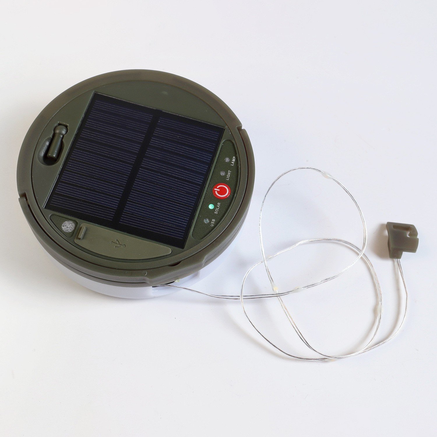 Outdoor camping waterproof lamps with solar-enabled light tents decorating light caps receiving a chain of interior decorating lamps