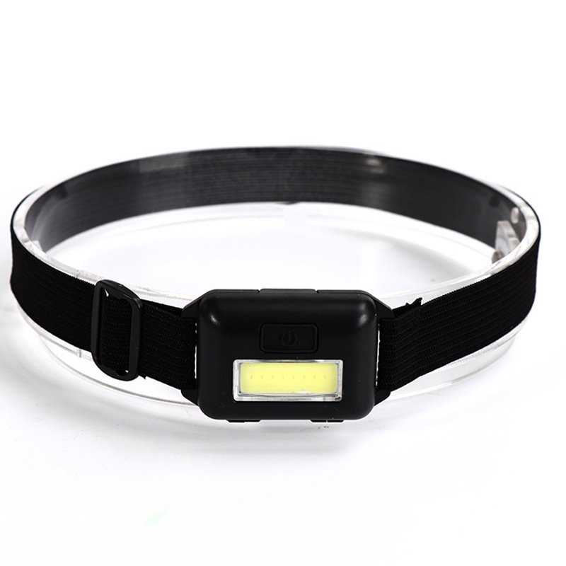 MINI HEADLAMPS MULTIFUNCTIONAL LED DRY BATTERY COB PORTABLE OUTHOUSE FISHING LIGHTS