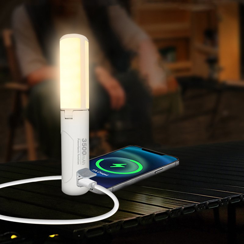 FIRST OUT-OF-DOOR FOLDING OF LED LIGHTS WITH MULTI-PURPOSE CHARGER-HELD TENT LIGHT