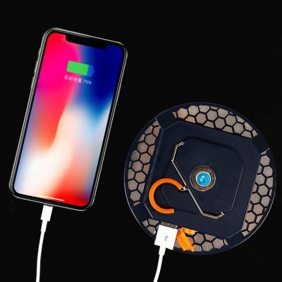 An outdoor light-charged lamp from the Jani camp light tent overlighted the emergency back-up light house portable