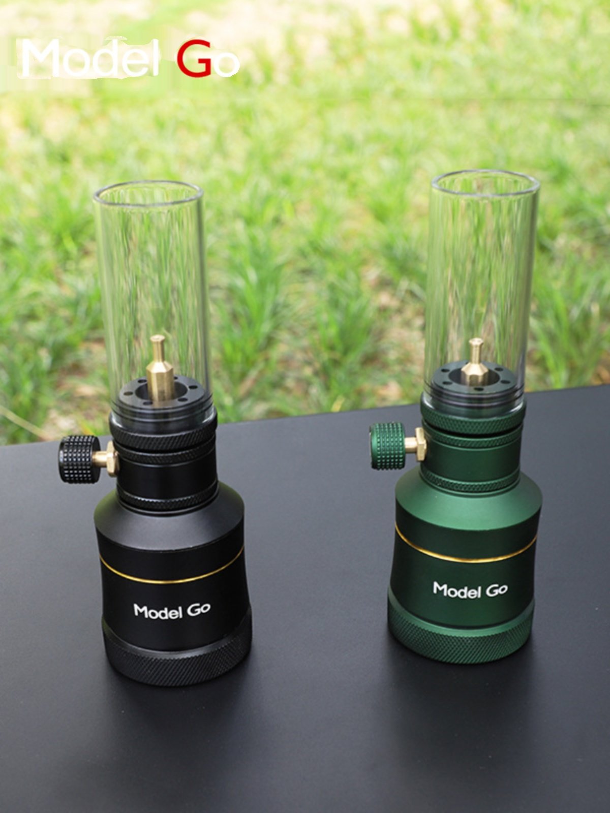 Butterfly Valley camped with a small gas lamp outside the camp to light a candlelight inflating a tank tent lamp