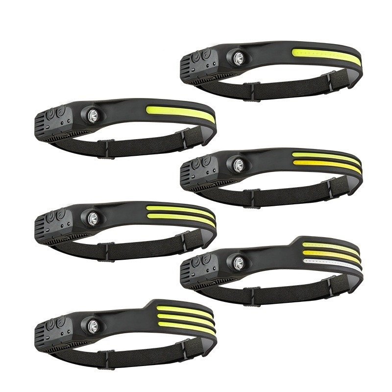 THE NEW U.S.B. MINI MULTI-PILOT WAVER HEAD WITH A C.O.B. OUTDOOR FISHING FLASHLIGHT CAMPING