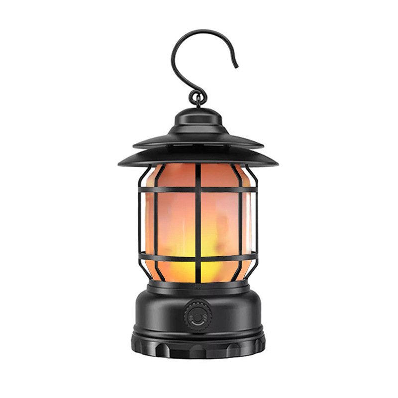 The tremors of camping lights in the flames of the camp camping light re-charged the gumar light to the outside light