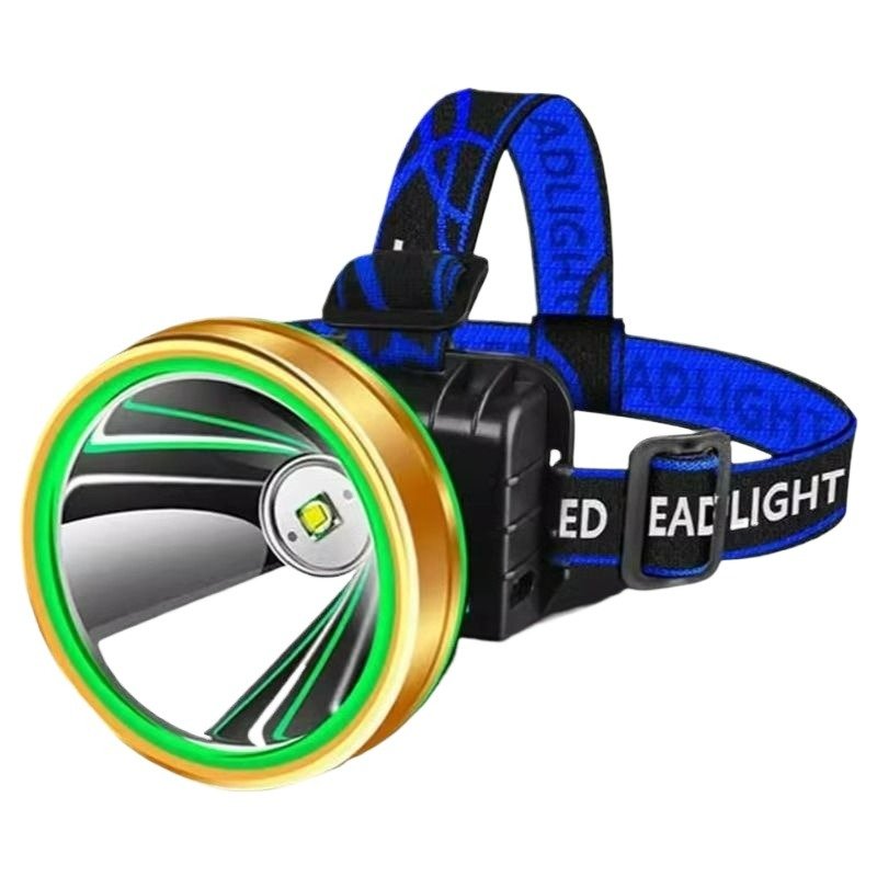 bull led headlights super-lighted, hand-lighted, long-jet-charged night-fishing lithium batteries outside the house