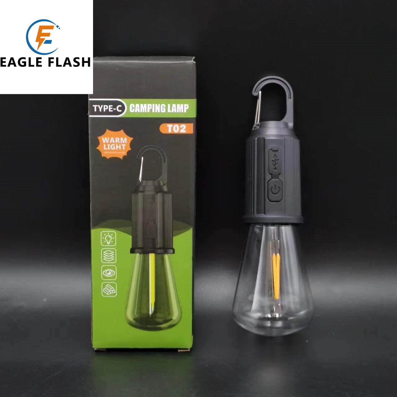 NEW TYPE-C CHARGE HANDHELD AND RETRO-CAMP LED MULTI-PURPOSE OUTDOOR CAMPING LIGHT