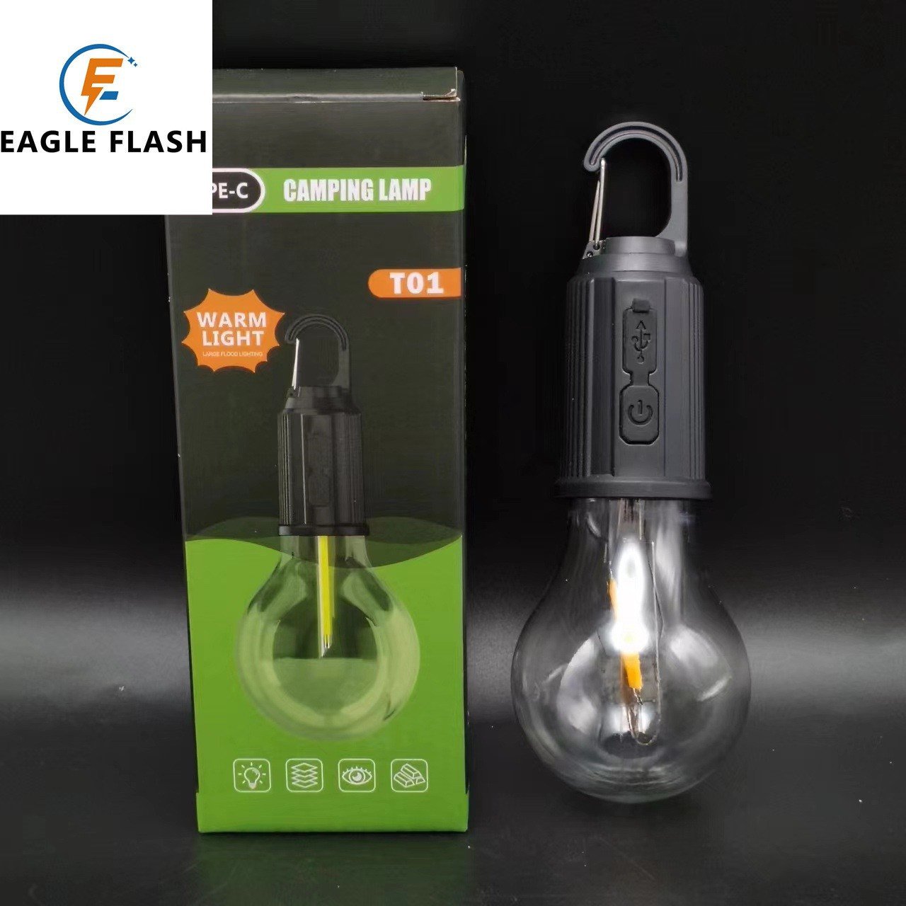 NEW TYPE-C CHARGE HANDHELD AND RETRO-CAMP LED MULTI-PURPOSE OUTDOOR CAMPING LIGHT