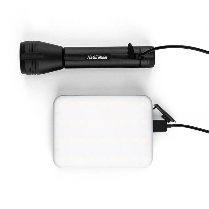 NatureHike moves a multi-purpose flashlight from a client's outside and takes a camping light away at night