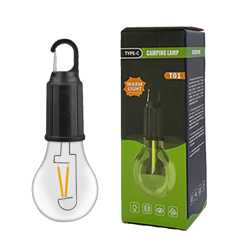 outdoor camp light led retro-light bulbs waterproof portable chute-like usb charged tent camp airlights