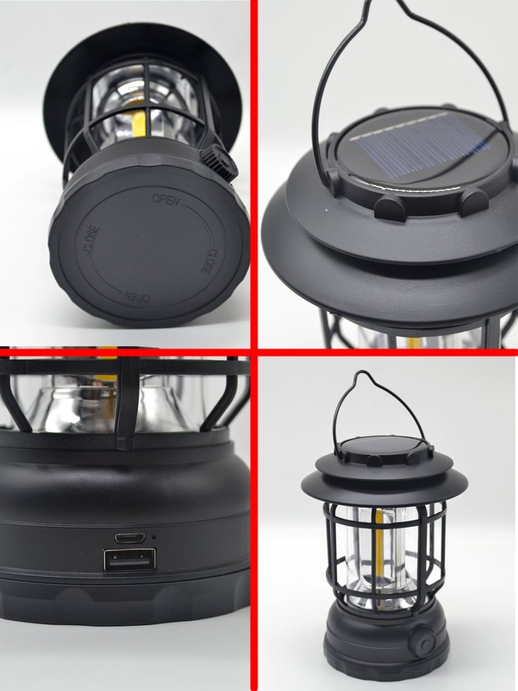 Portable hand-held radio lighted courtyard lights for the solar camp air-lighted outdoor lighting tent camp