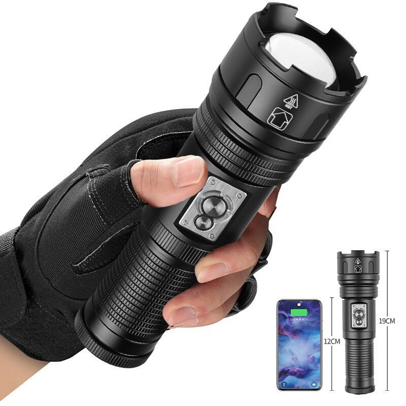 TYPE-C CHARGE BELT OUTPUT OF BLASTED WHITE LASER HAND-TO-HAND TYPE-C FIELD LAMP OUTDOOR MULTIFUNCTIONAL LIGHT FLASHLIGHT