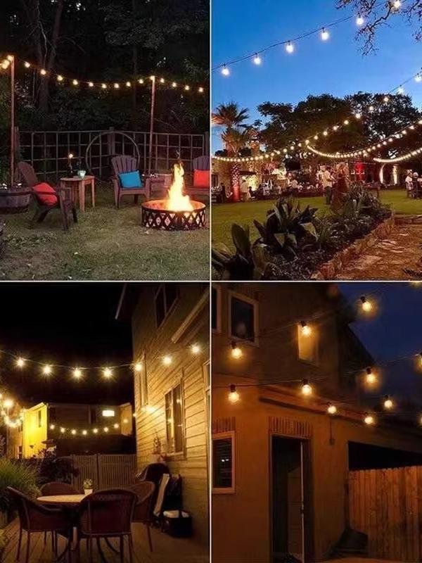 2024 new solar outdoor light camplights, decorating lights, waterproof garden lamp bulbs