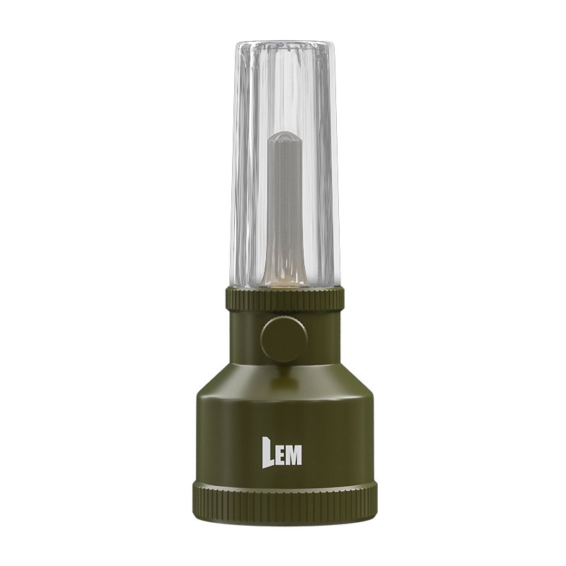 THE LEM OUTDOOR CAMPING AIRLIGHTS ARE LONG AND RETRO-LIGHTED AND RE-CHARGED AT HOME