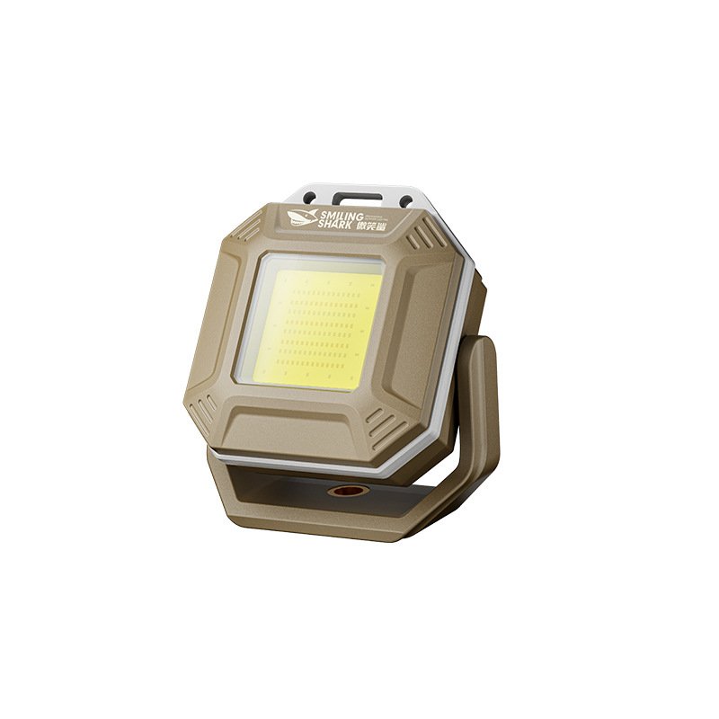 Smiling shark multi-purpose mini-working white and yellow radiant duct tape magnetic accelerator maintenance lights