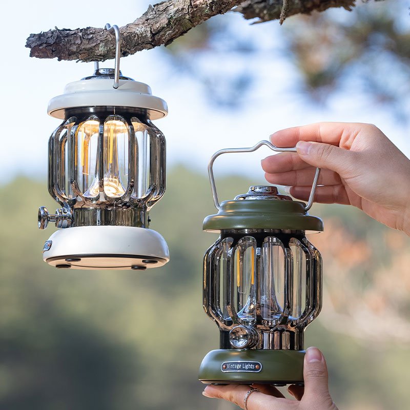 The outdoor camplights were extended, and the tent lights in the camp light camp were restored and the air-lights were hung