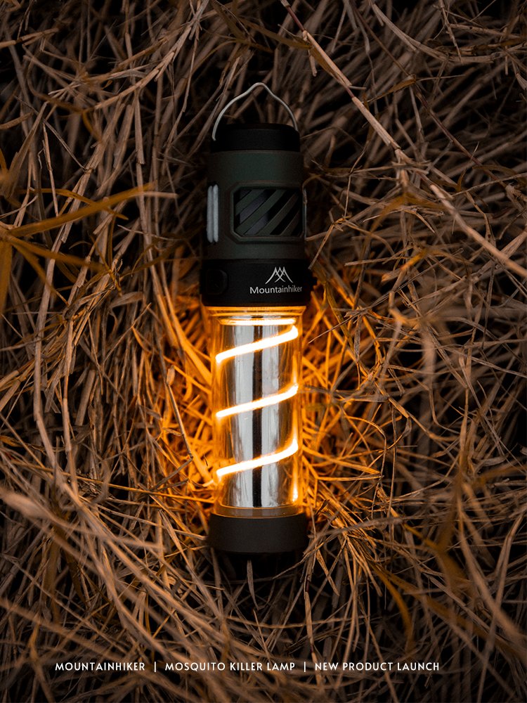 Mountain guest MountainHiker camping out in an atmosphere where mosquito lights are extinguished and mosquito-defunct lights are recharged