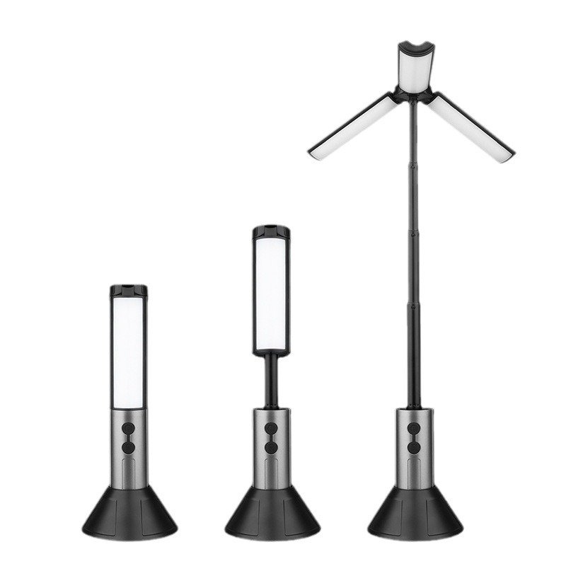 Cross-border bursting outdoor multi-purpose stretcher-and-flex camp light-lighting stand super-lighted tent light